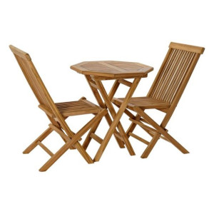 Zestaw Stołowy z 2 Krzesłami DKD Home Decor Ogród Teczyna (3 pcs)