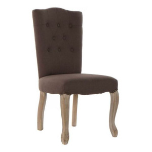 Krzesło DKD Home Decor Płótno Drewno kauczukowe (52 x 49 x 101 cm)
