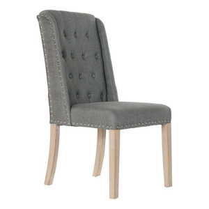 Krzesło DKD Home Decor Płótno Drewno kauczukowe (53 x 53 x 102 cm)