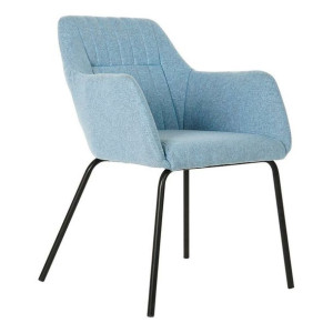Krzesło DKD Home Decor Metal Poliester (58 x 59 x 76 cm)