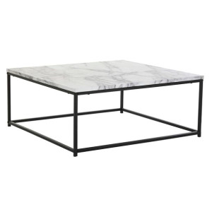 Stolik DKD Home Decor Metal MDF Aluminium (80 x 80 x 34 cm)