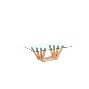 Stolik DKD Home Decor Szkło orzech (130 x 70 x 42 cm)