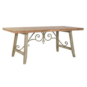Stoły do Jadalni DKD Home Decor Jodła Naturalny Metal (190 x 90 x 76 cm)