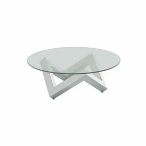 Stolik DKD Home Decor Stal szkło hartowane (90 x 90 x 45 cm)