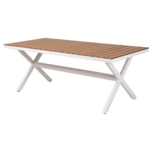 Stolik DKD Home Decor Zewnętrzny Aluminium Żywica (200 x 90 x 75 cm)