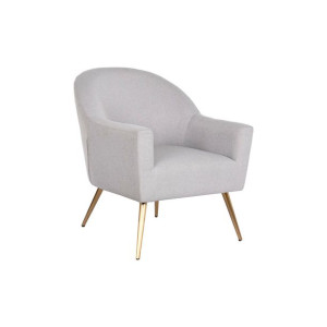 Krzesło DKD Home Decor 70 x 74 x 82,5 cm Szary Złoty Metal