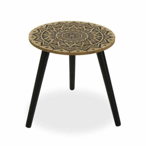 Stolik Versa Metal Drewno (39,5 x 43 x 39,5 cm)
