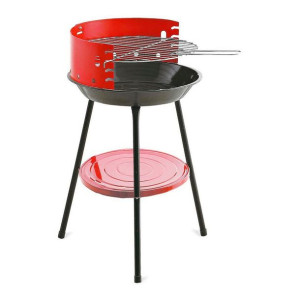 Grill Algon Okrągła Czerwony Grill (36 x 36 x 55 cm)