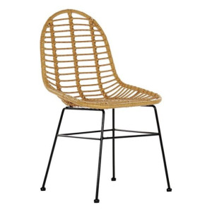 Záhradná stolička DKD Home Decor Metal Rattan (49 x 56 x 91 cm)