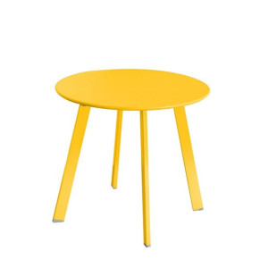 Stolik Marzia 50 x 50 x 44 cm Stal Musztarda