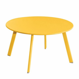 Stolik Marzia Stal Musztarda 70 x 70 x 40 cm