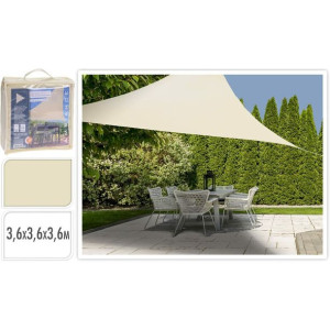 Namiot Ambiance Trójkątny Krem Materiałowy (3,6 x 3,6 x 3,6 m)