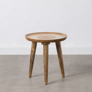 Stolik Naturalny Biały Drewno mango 38 x 38 x 40 cm