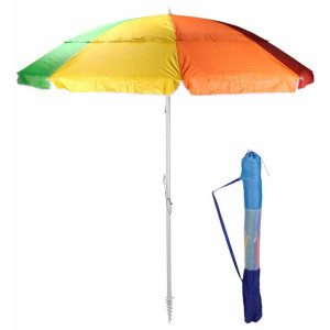Slnečník Plaża przegubowy Wielokolorowy Ø 220 cm