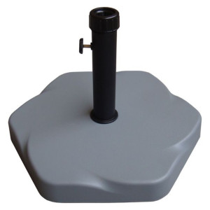 Podstawa pod parasol 48 x 48 x 6 cm Szary Cement