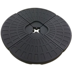 Podstawa pod parasol 48 x 48 x 7,5 cm Czarny Polietylen