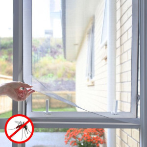 Samoprzylepna moskitiera przycinana do okien White InnovaGoods