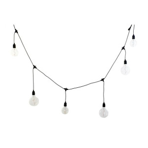 Girlanda z Lampkami LED DKD Home Decor Czarny E27 (12 x 25 x 650 cm)