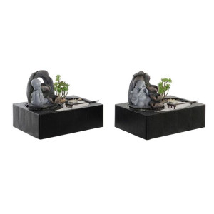 Fontána DKD Home Decor Budda Żywica Orientalny 29 x 21 x 23 cm (2 Sztuk)
