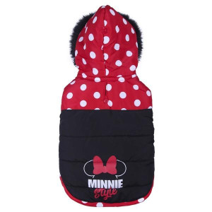 Płaszcz dla psa Minnie Mouse Czerwony XS Czarny