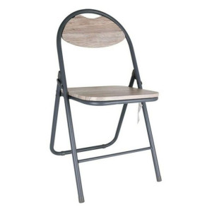 Składanego Krzesła Confortime Drewno Metal Gris Oscuro (44 x 4 x 80 cm)