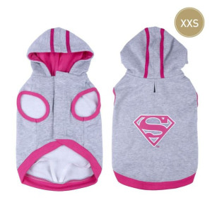 Bluza dla psa Superman XXS Szary