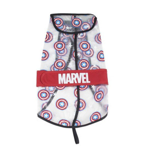 Płaszcz przeciwdeszczowy dla psa The Avengers Przezroczysty Czerwony M