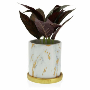 Doniczka Versa Marmur Ceramika (13,8 x 14,5 x 13,8 cm)