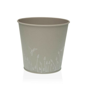 Doniczka Versa Zink Szary Metal (14 cm)