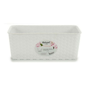 Donica Balkonowa Stefanplast 13 x 11 x 28,5 cm Biały Plastikowy