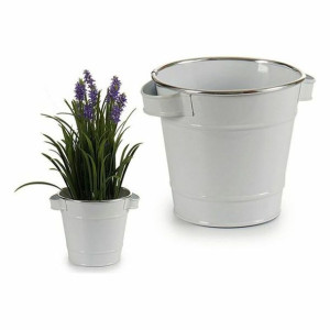 Doniczka Metal Z uchwytami (16,3 x 14,5 x 20 cm)