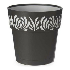 Doniczka Stefanplast Gaia Antracyt Szary Plastikowy 19 x 19 x 19 cm