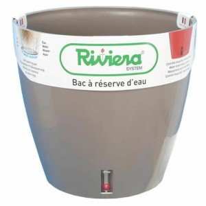 Doniczka Riviera Eva Taupe Ø 46 cm
