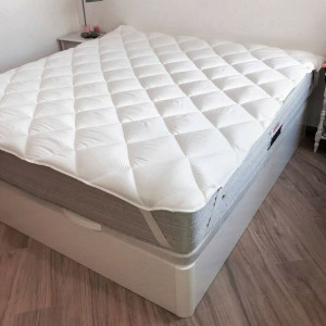 Ochraniacz na materac Naturals Biały Łóżko 150 (150 x 190/200 cm)
