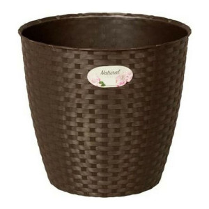 Doniczka Stefanplast 73452 Plastikowy Czekolada 14 x 13 x 14 cm