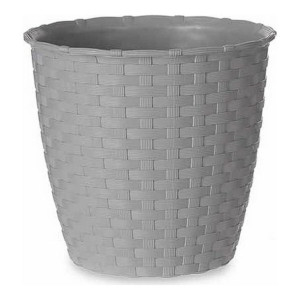 Doniczka Stefanplast 3872114 Szary Plastikowy 14 x 13 x 14 cm