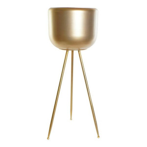 Doniczka DKD Home Decor Złoty Metal (36 x 36 x 84 cm)
