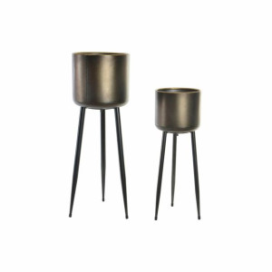 Doniczka DKD Home Decor Metal (2 pcs) (25 x 25 x 73 cm) (20.3 x  x 58 cm)