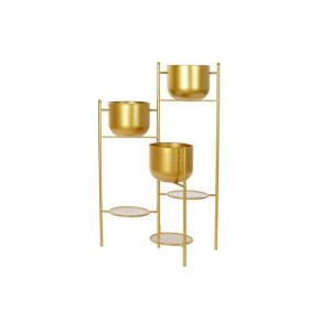 Doniczka DKD Home Decor Złoty Metal (57 x 54 x 96 cm)
