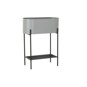 Doniczka DKD Home Decor Czarny Szary Metal (50 x 20 x 63 cm)