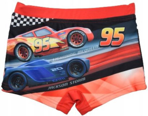 Kąpielówki Bokserki 128 AUTA CARS Czerwone 8+