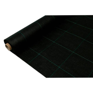 Siatka przeciw chwastom Fun&Go 1 x 10 m Czarny 100 g/m²