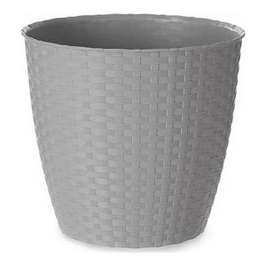 Doniczka Stefanplast 3872124 24 x 22,3 x 24 cm Szary Plastikowy