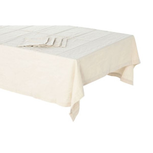 Obrus i serwetki DKD Home Decor Beżowy