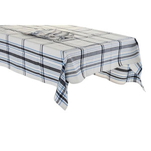 Obrus i serwetki DKD Home Decor 250 x 150 x 0,5 cm Beżowy Niebieski