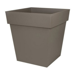 Doniczka EDA Tuscan Taupe polipropylen Kwadratowy (49,5 x 49,5 x 52,5 cm)
