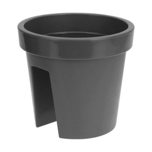 Donica na balustrady Plastiken Antracyt polipropylen (Ø 28 cm)