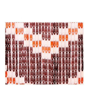 Zasłona EDM 90 x 210 cm Brązowy polipropylen Geometryczny