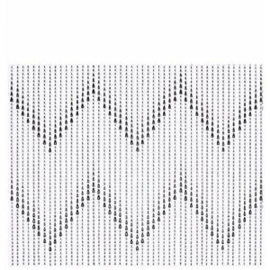 Zasłona EDM Czarny Perły polipropylen 90 x 200 cm
