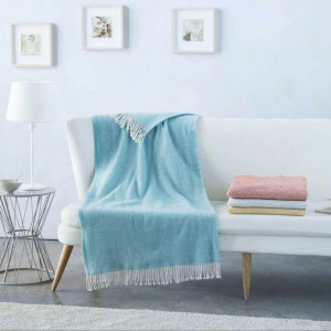 Koc Naturals Niebieski (130 x 170 cm)